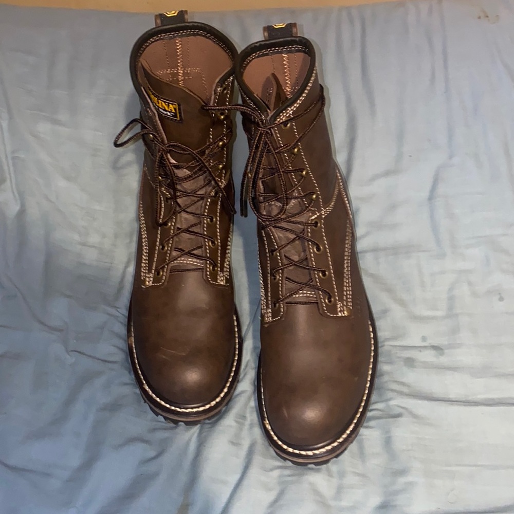Steel toe Carolina boots